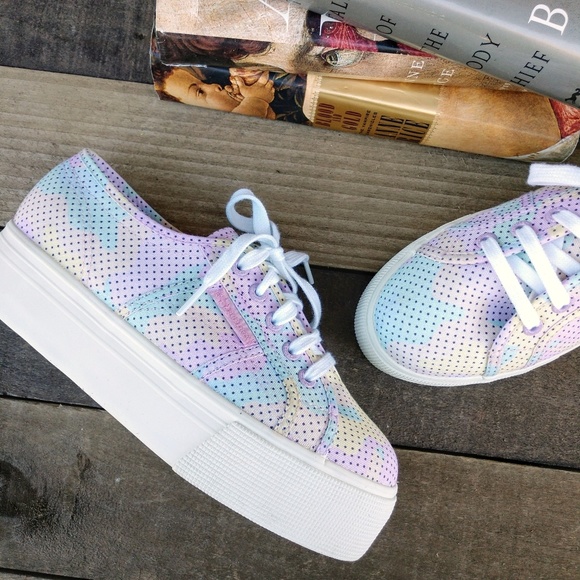 superga pastel platform sneaker